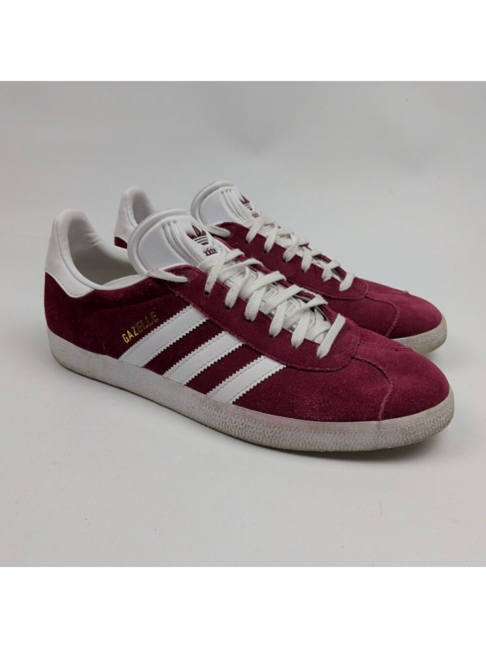 Adidas Gazelle Burgundy Suede Bordeaux B41645 Mens 9 US Sneakers Retro Classics